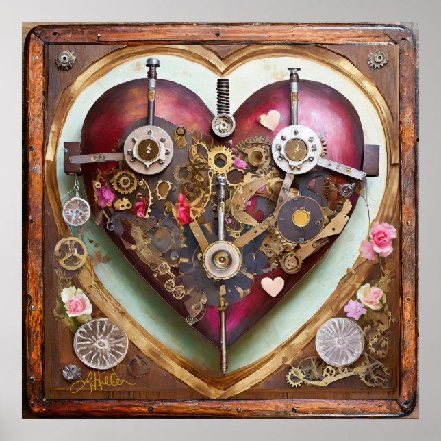 Affiche Série Steampunk Buff Red Heart (Devant)