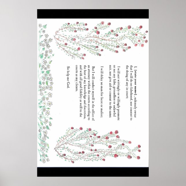 Affiche Serment du procureur du Massachusetts (Devant)