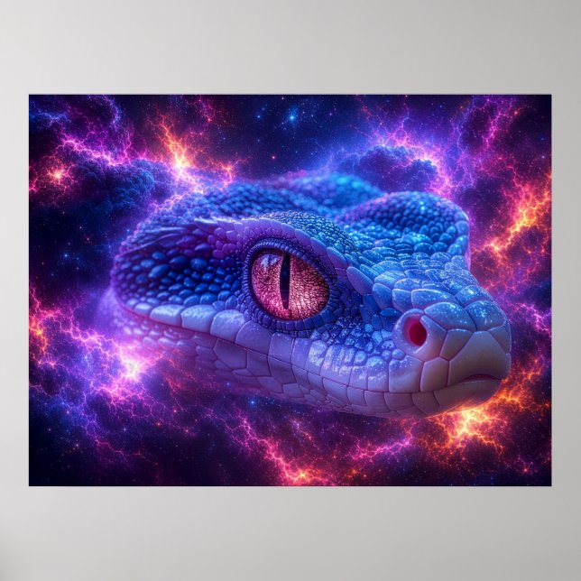 AFFICHE SERPENT DANS L'ESPACE (Devant)