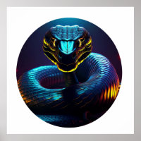 Serpent De Cobra Noir Dans Votre Visage