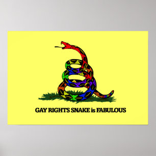 Affiche Serpent des droits des homosexuels