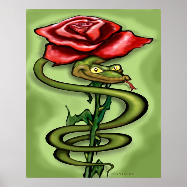 Affiche Serpent n Rose (Devant)