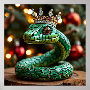 Affiche Serpent vert