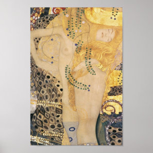 Affiche Serpents d'eau I (1904-1907) — Gustav Klimt