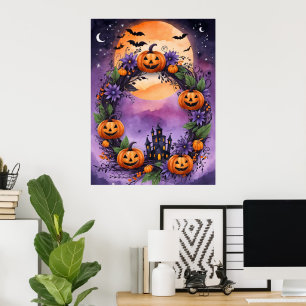 Affiche Serre Halloween enchantée