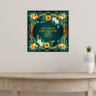 Affiche Serre verte et fleurie personnalisable