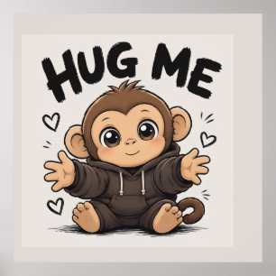 Affiche Serrer Moi Singe