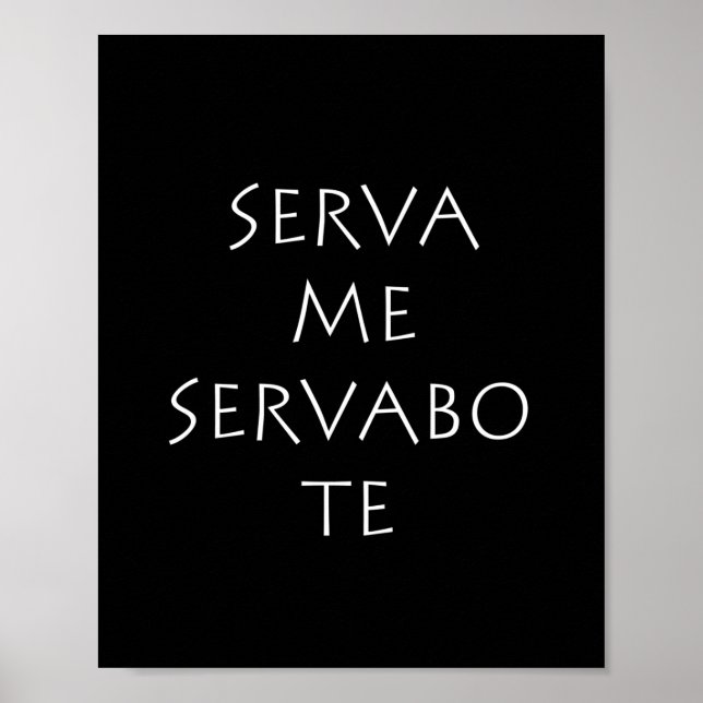 Affiche Serva me servabo te (Devant)