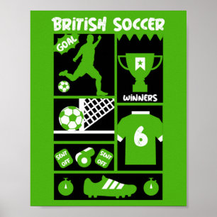 Affiche Service britannique de football