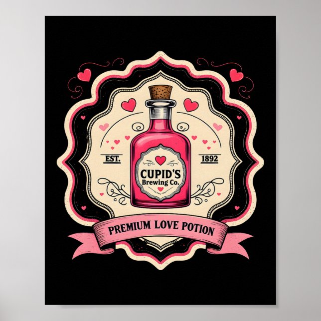 Affiche Service de rencontres de Cupidon Saint-Valentin So (Devant)