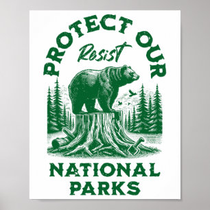 Affiche Service de résistance du parc national Alt Us