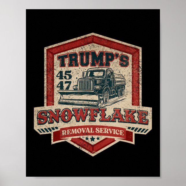 Affiche Service de suppression des flocons de neige de Tru (Devant)