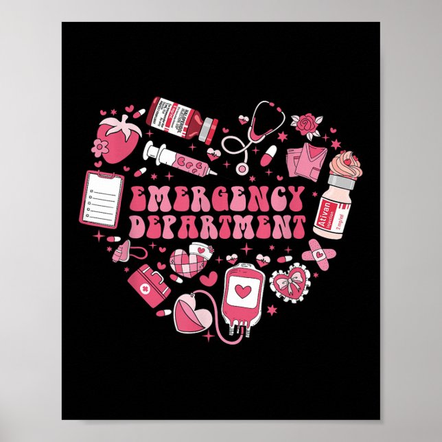 Affiche Service d'urgence Ativan Heart Er Nurse Valenti (Devant)