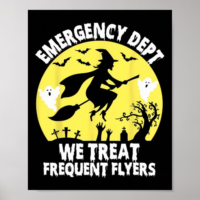 Affiche Service D'Urgence Nous Traitons Fréquents Flyers E (Devant)