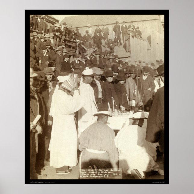 Affiche Service funéraire chinois SD 1891 (Devant)