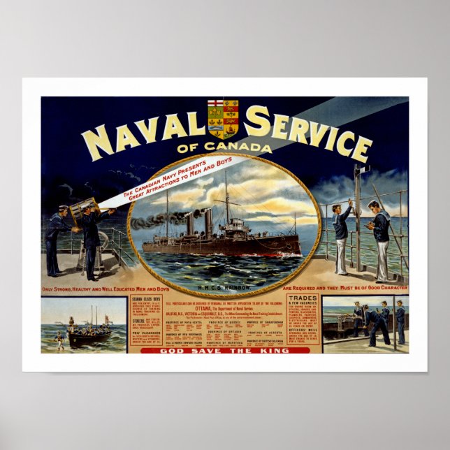 Affiche Service naval du Canada (Devant)