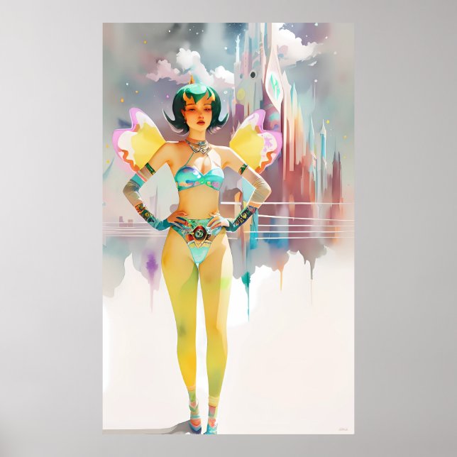 Affiche Ses Ailes De Fée Étaient En Plein Sauvage (Devant)