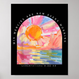 Affiche Ses miséricordes sont nouvelles chaque matin chrét