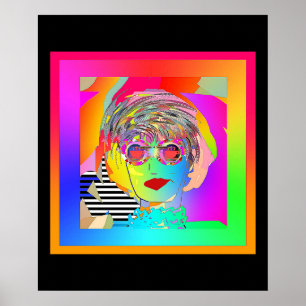 Affiche Ses yeux sont sur le café