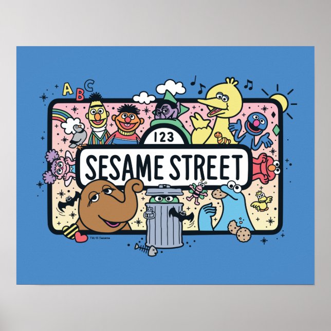 Affiche Sésame Sésame | Sesame Pals signe de Doodle (Devant)