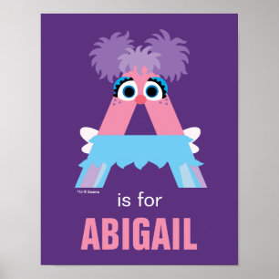 Affiche Sesame Street   A est pour Abby