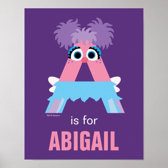 Affiche Sesame Street | A est pour Abby (Devant)