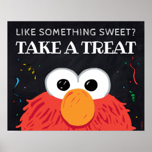 Affiche Sesame Street - Elmo Chalkboard Prenez Une Offre