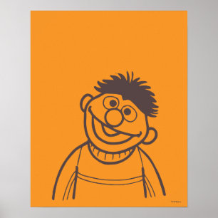 Affiche Sesame Street Ernie Bright