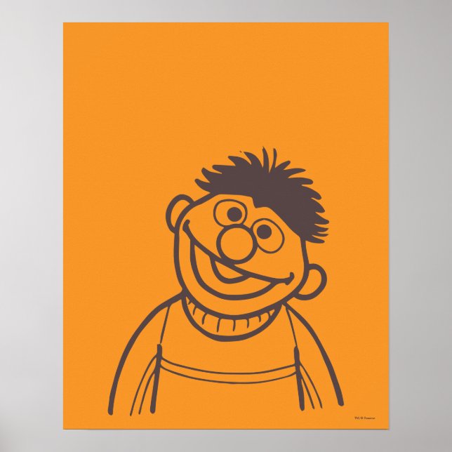 Affiche Sesame Street | Ernie Bright (Devant)