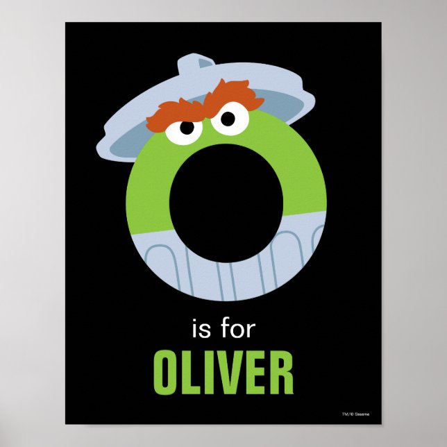 Affiche Sesame Street | O est pour Oscar (Devant)