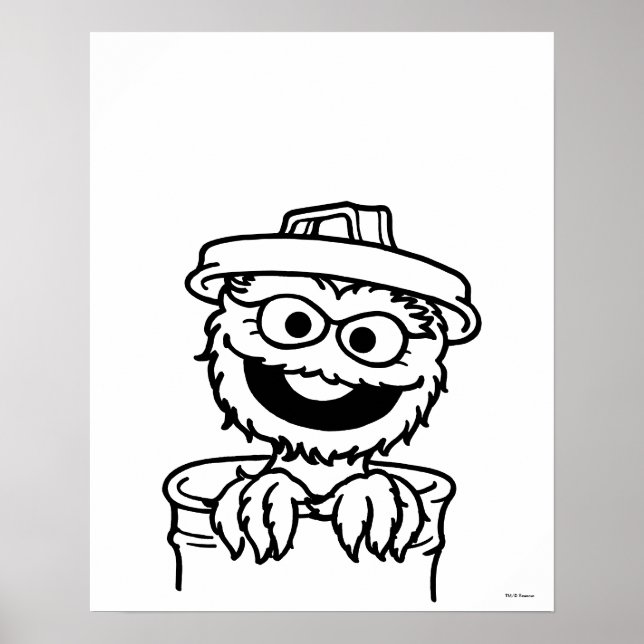Affiche Sesame Street | Oscar le grincheux (Devant)