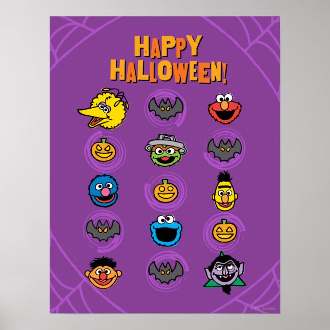 Affiche Sesame Street Pals - Joyeux Halloween ! (Devant)