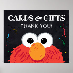 Affiche Sesame Street - Panneau Elmo Chalkboard Cartes & C