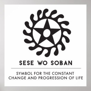 Affiche Sese Wo Soban   Symbole Changements et Transitions
