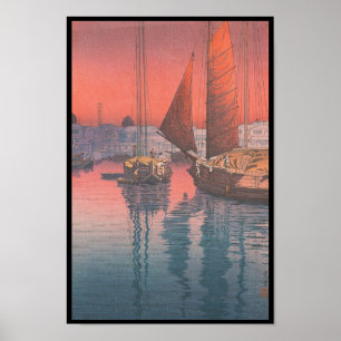 Affiche Seto Inland Sea Tomonotsu Tsuchiya Koitsu