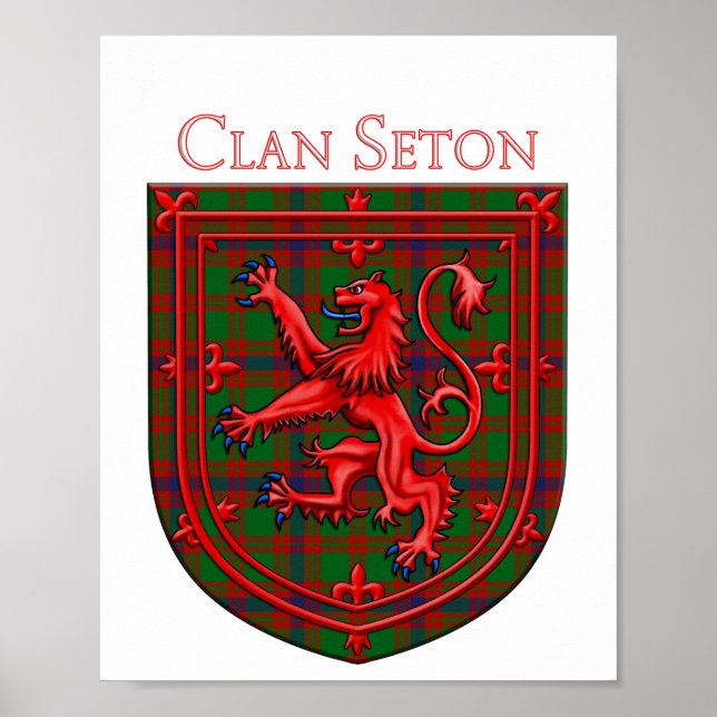 Affiche Seton Hunting Tartan Scottish Plaid (Devant)