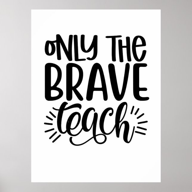 Affiche Seul Le Brave Enseignant (Devant)