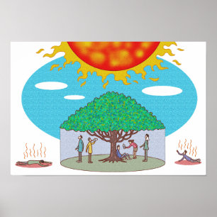 Affiche Seul rayon d'ombre qui soutient la vie.