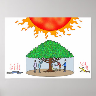 Affiche Seul rayon d'ombre qui soutient la vie.
