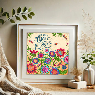 Affiche Seule Limite est votre inspiritisme de citation me