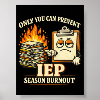 Affiche Seule Vous Pouvez Prévenir la Fatigue de la Saison
