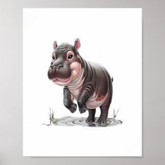 Affiche SEULEMENT MOO DENG ART T-Shirt