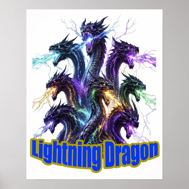 Affiche Seven-Headed Lightning Dragon (Devant)