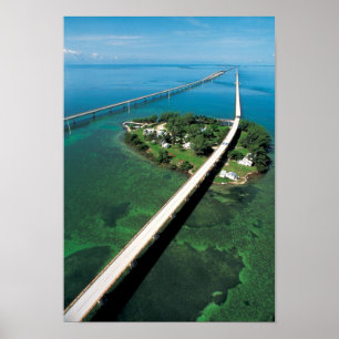 Affiche Seven Mile Bridge et Pigeon Key, Florida Keys