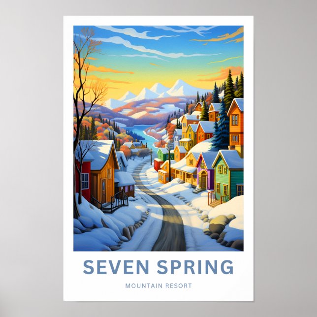 Affiche Seven Spring Mountain Resort Imprimer (Devant)