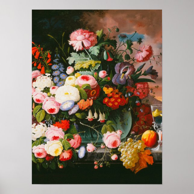Affiche Severin Roesen - Vie De Fleurs Et De Fruits (Devant)