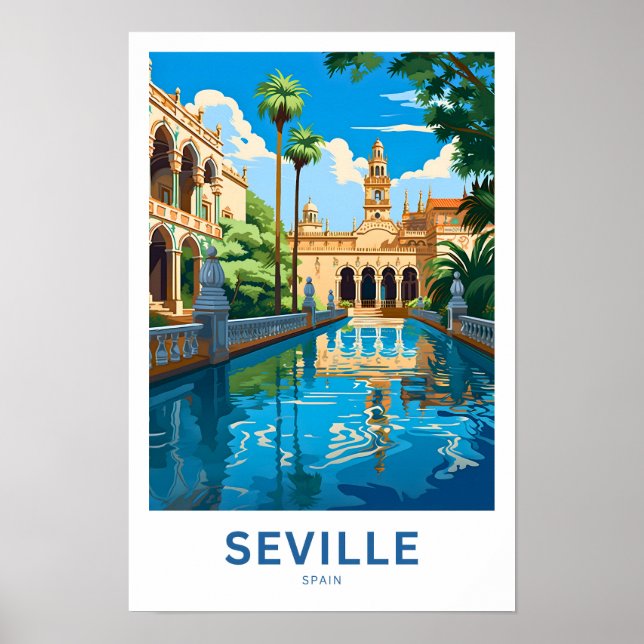Affiche Séville Espagne Imprimer Voyage (Devant)