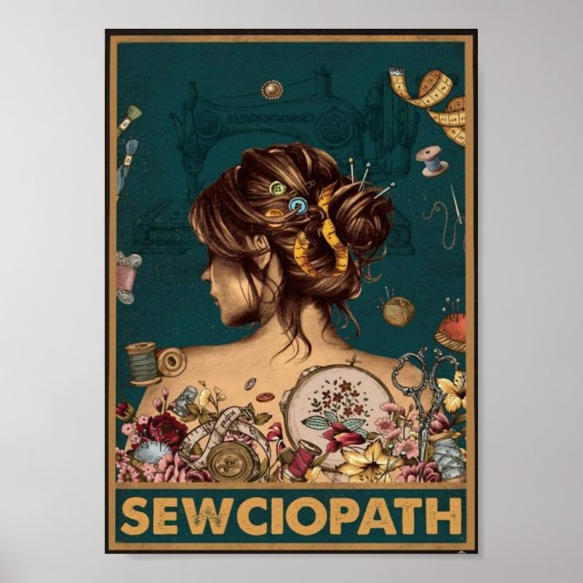 Affiche Sewciopath vintage (Devant)