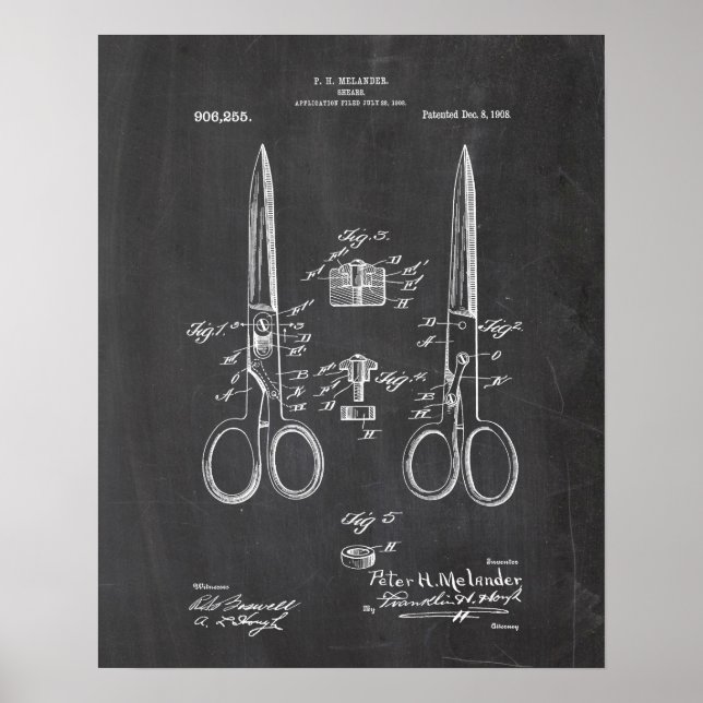 Affiche Sewing Machine Patent (Devant)