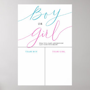 Affiche Sexe Reveal Party Boy or Girl Prediction Signal